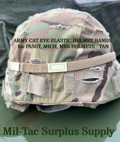 Army cat eye elastic - army,